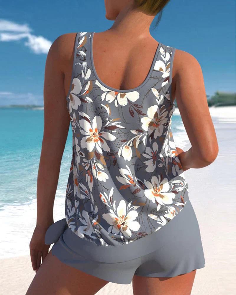 Maillot de bain tankini deux pièces pour femme