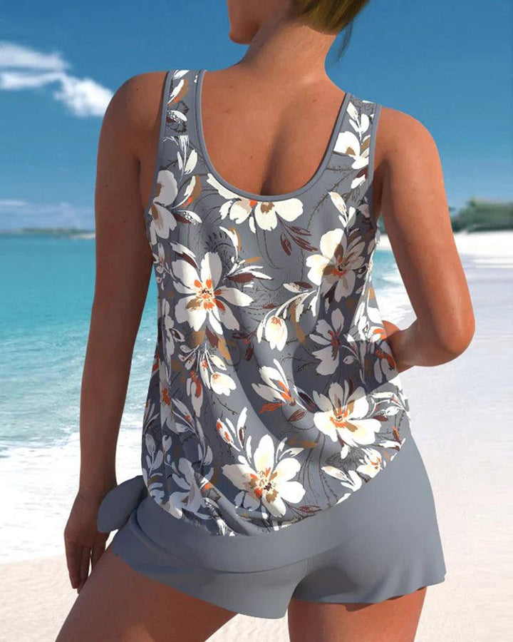 Maillot de bain tankini deux pièces pour femme