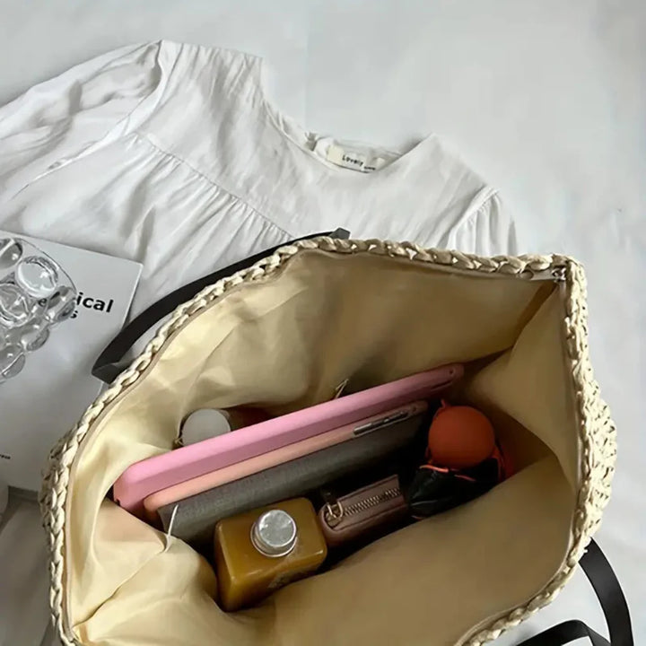 Sac fourre-tout tissé pour femme