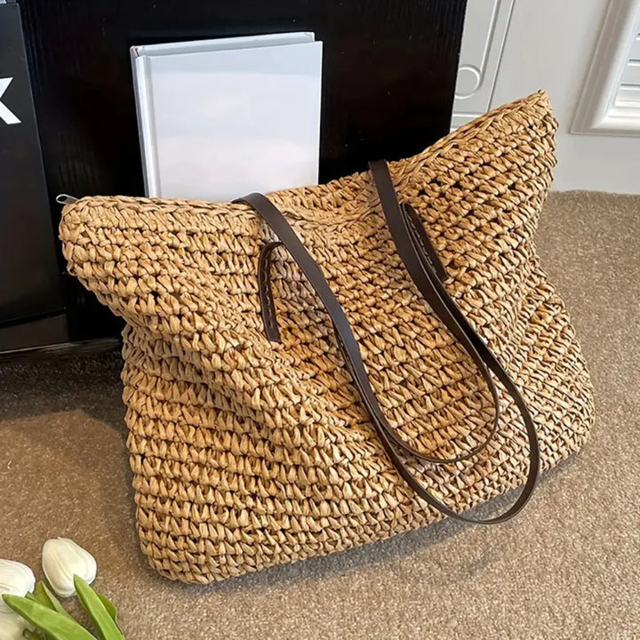 Sac fourre-tout tissé pour femme