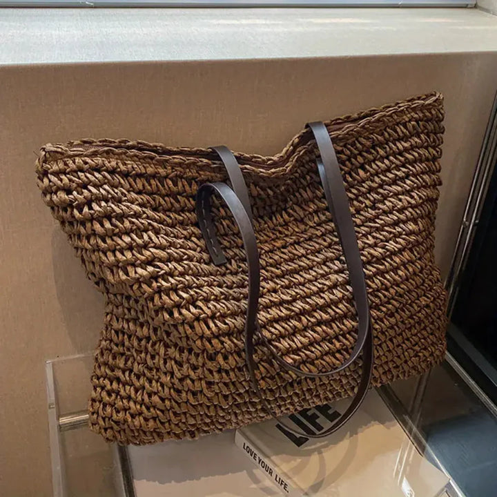 Sac fourre-tout tissé pour femme