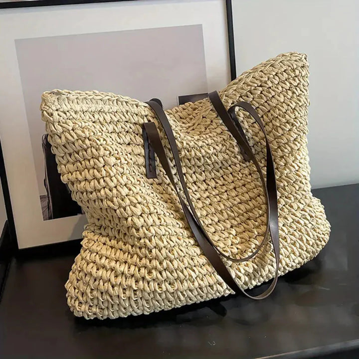 Sac fourre-tout tissé pour femme