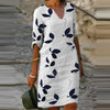 Robe d'Été à Imprimé Feuilles pour Femme