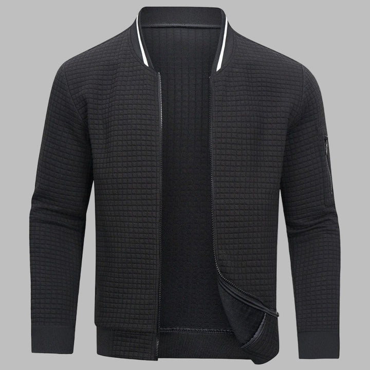 Pull zippé confortable et chaud pour homme