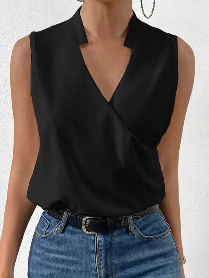Haut chic sans manches pour femme