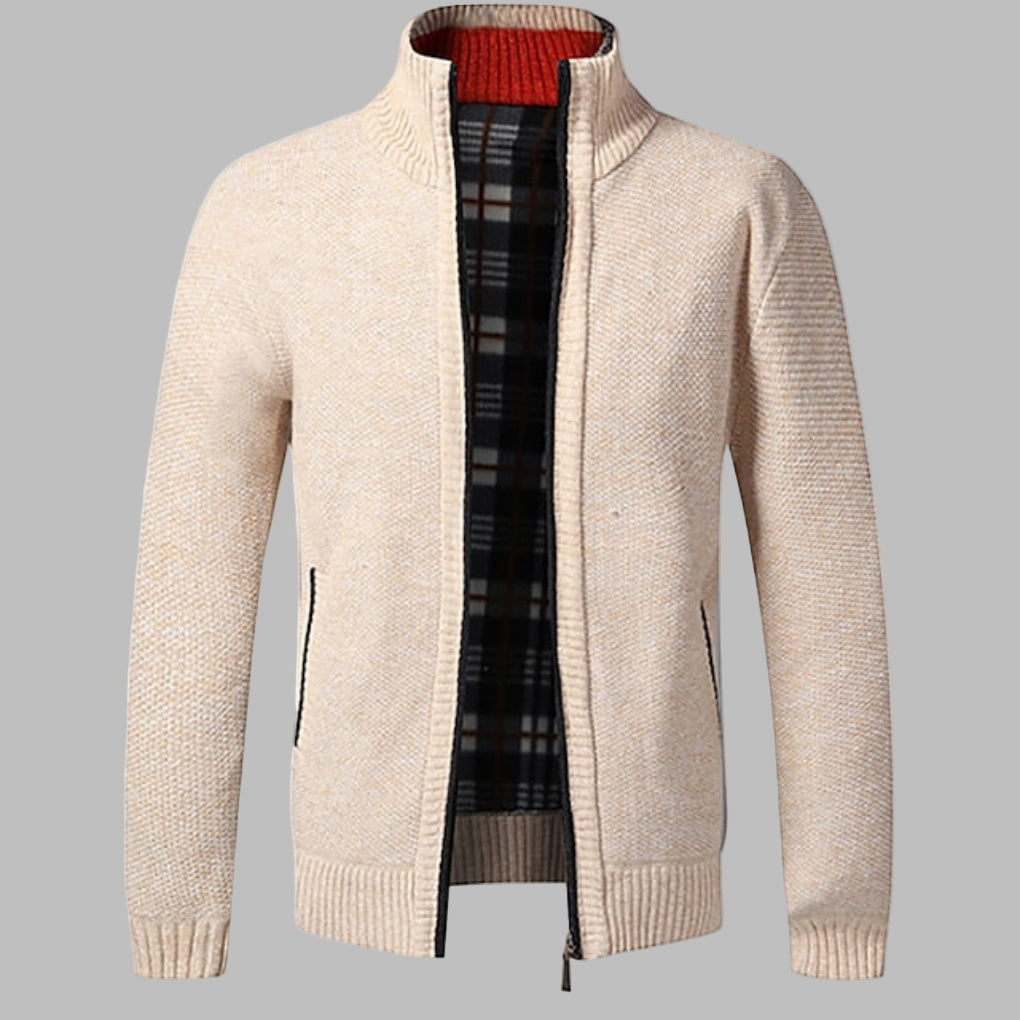 Pull en tricot zippé élégant pour homme
