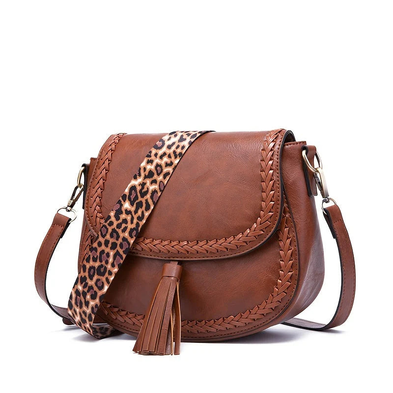 Remedios – Petit sac à bandoulière pour femme avec décoration à pompons