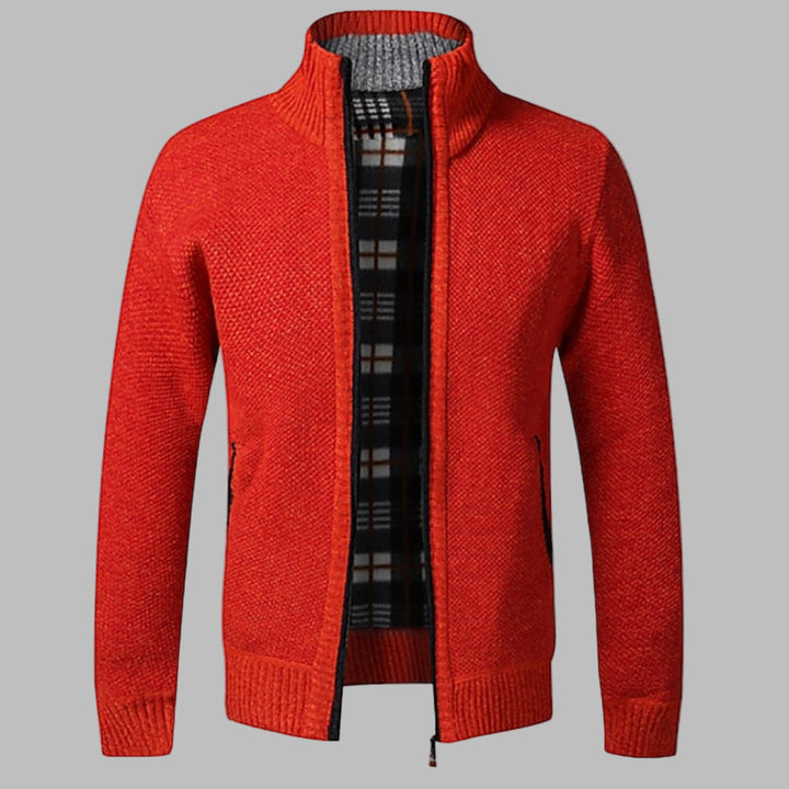 Pull en tricot zippé élégant pour homme