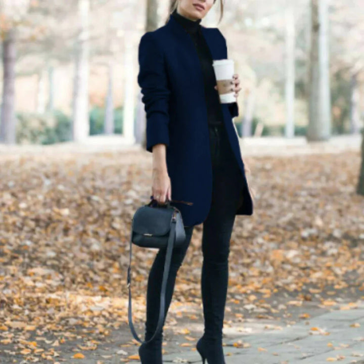 Manteau d'hiver à col montant pour femme