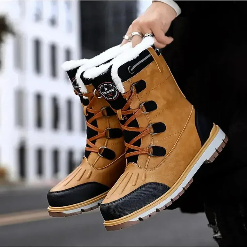 Bottes isolantes pour homme, résistantes aux intempéries – Chaussures d'extérieur robustes