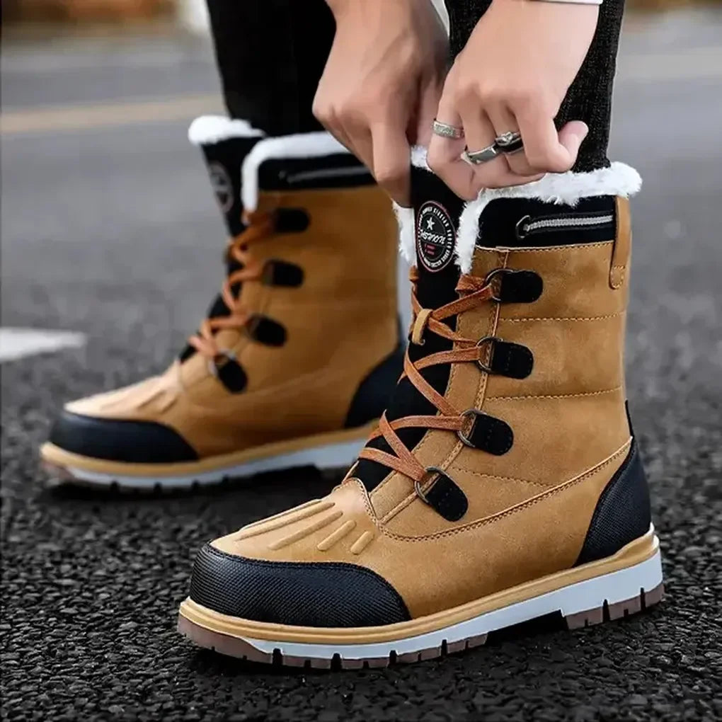 Bottes isolantes pour homme, résistantes aux intempéries – Chaussures d'extérieur robustes