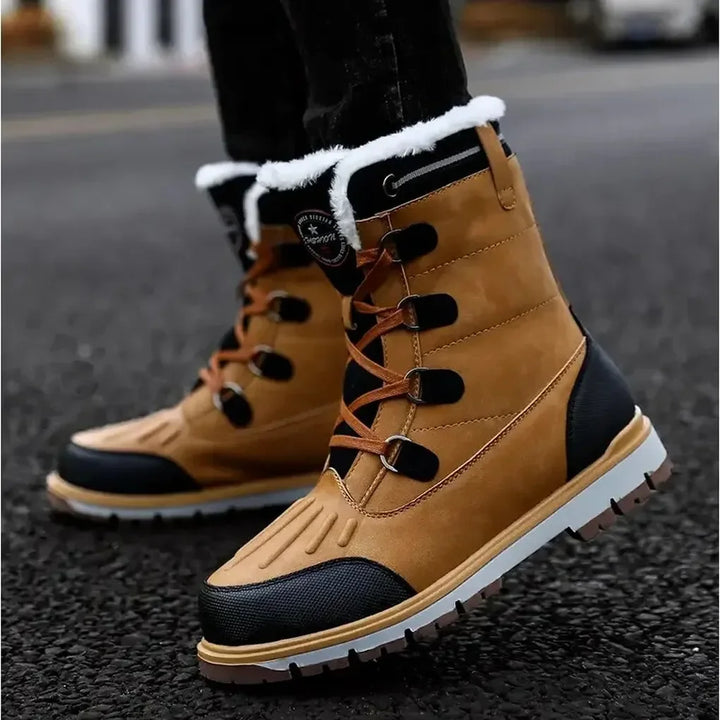 Bottes isolantes pour homme, résistantes aux intempéries – Chaussures d'extérieur robustes