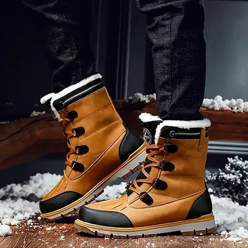 Bottes isolantes pour homme, résistantes aux intempéries – Chaussures d'extérieur robustes