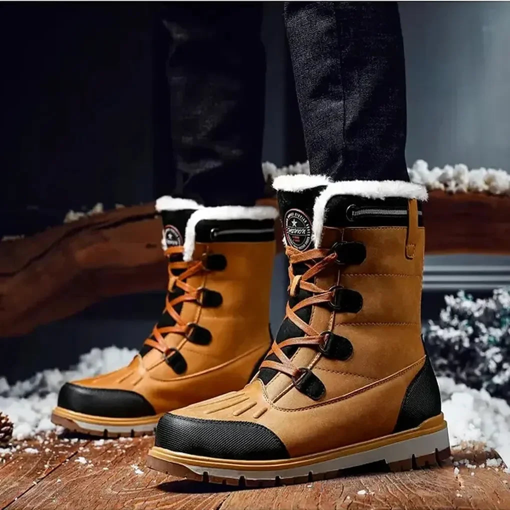 Bottes isolantes pour homme, résistantes aux intempéries – Chaussures d'extérieur robustes