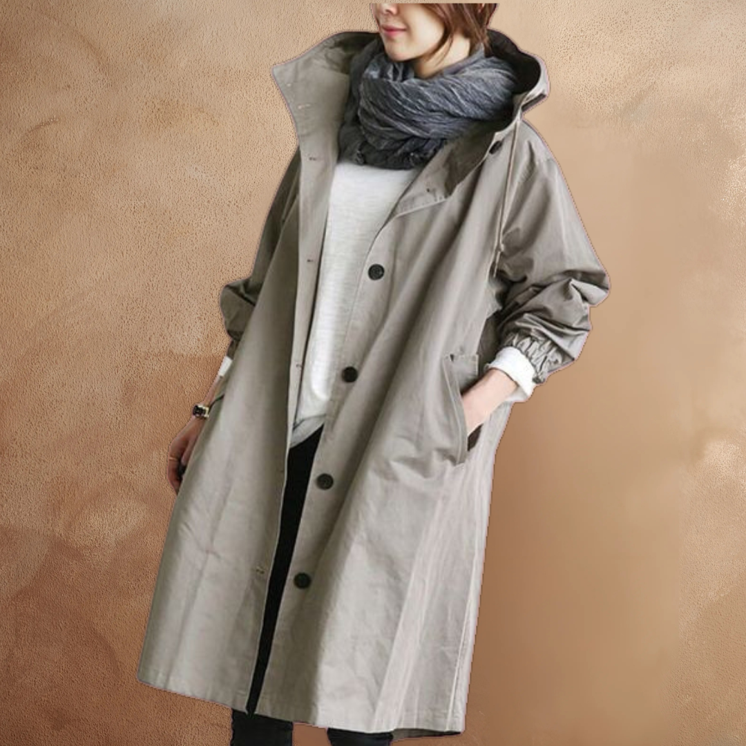 Cosette | Parka gris avec capuche
