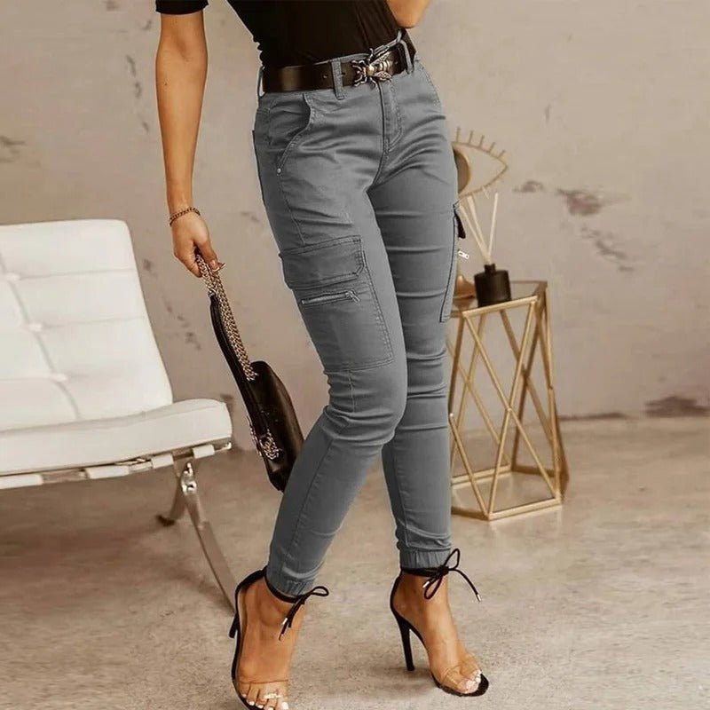 Pantalon de jogging cargo skinny pour femme