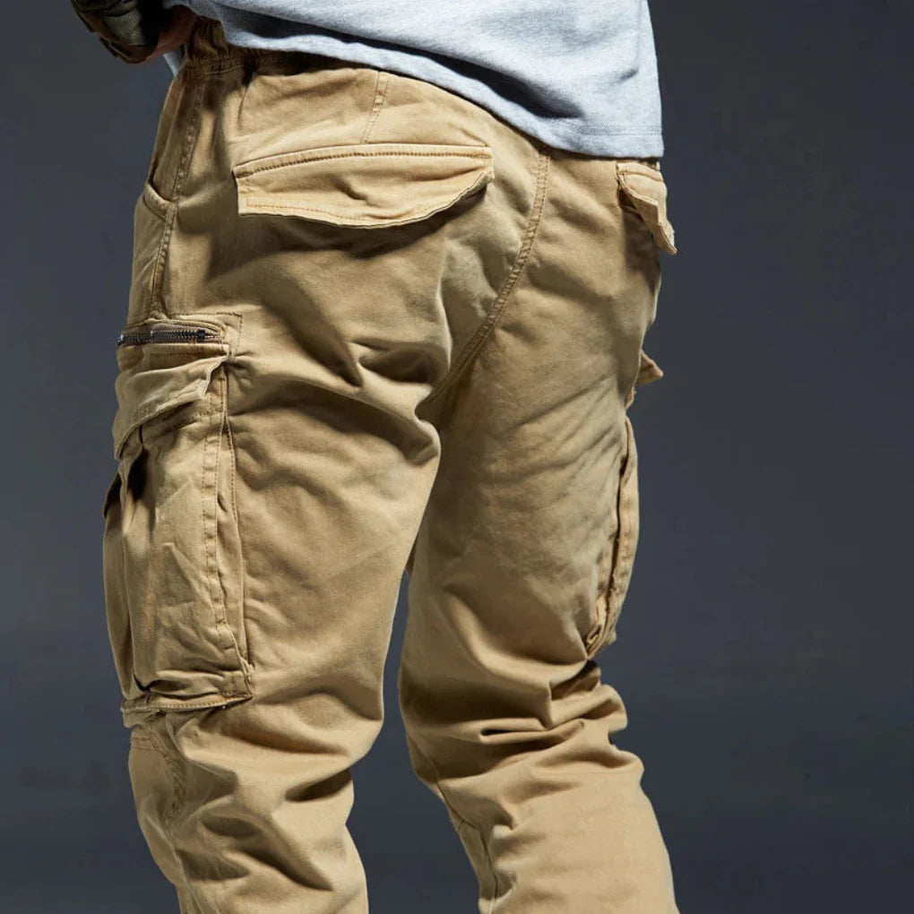 Pantalon cargo à poches multiples pour homme