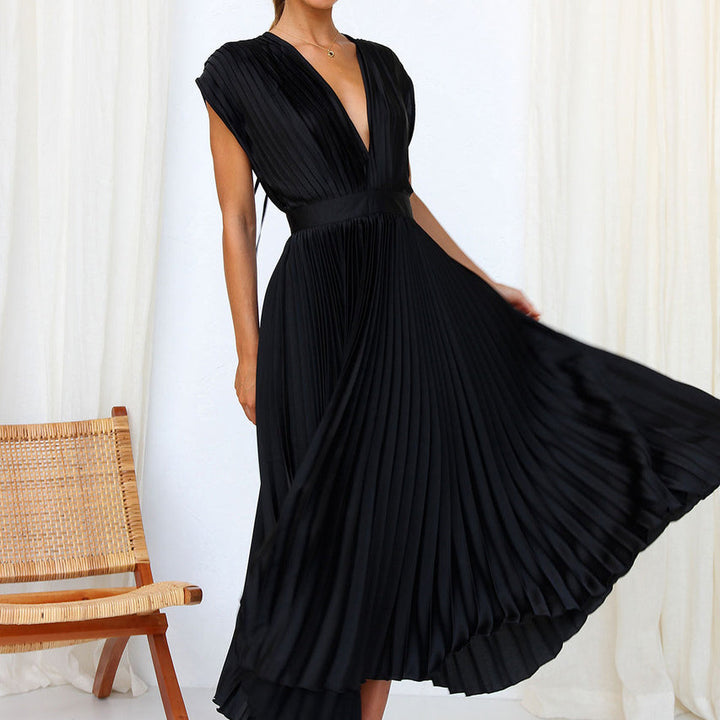 Casimir – Robe Élégante sans Manches à Col en V pour Femme