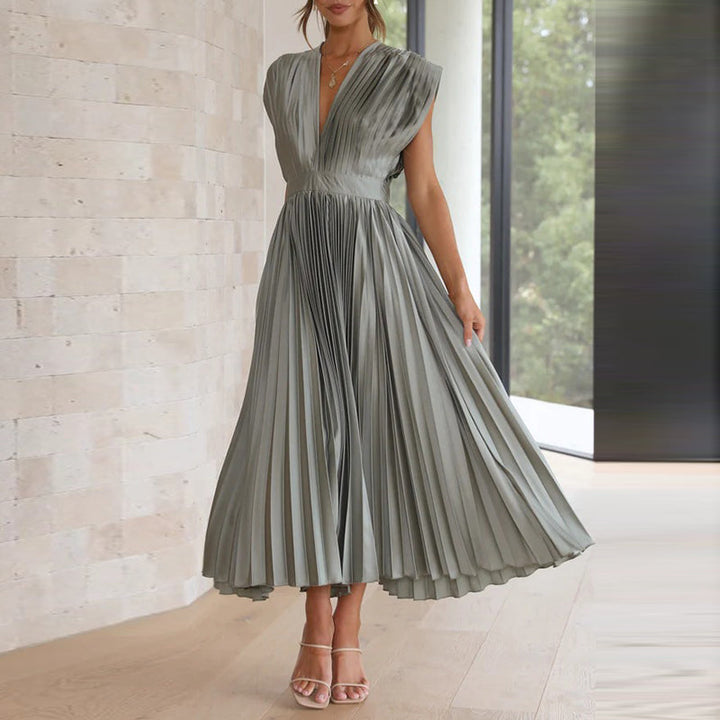 Casimir – Robe Élégante sans Manches à Col en V pour Femme