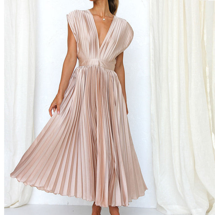 Casimir – Robe Élégante sans Manches à Col en V pour Femme
