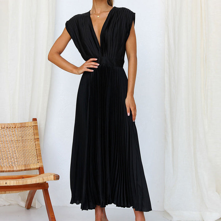 Casimir – Robe Élégante sans Manches à Col en V pour Femme