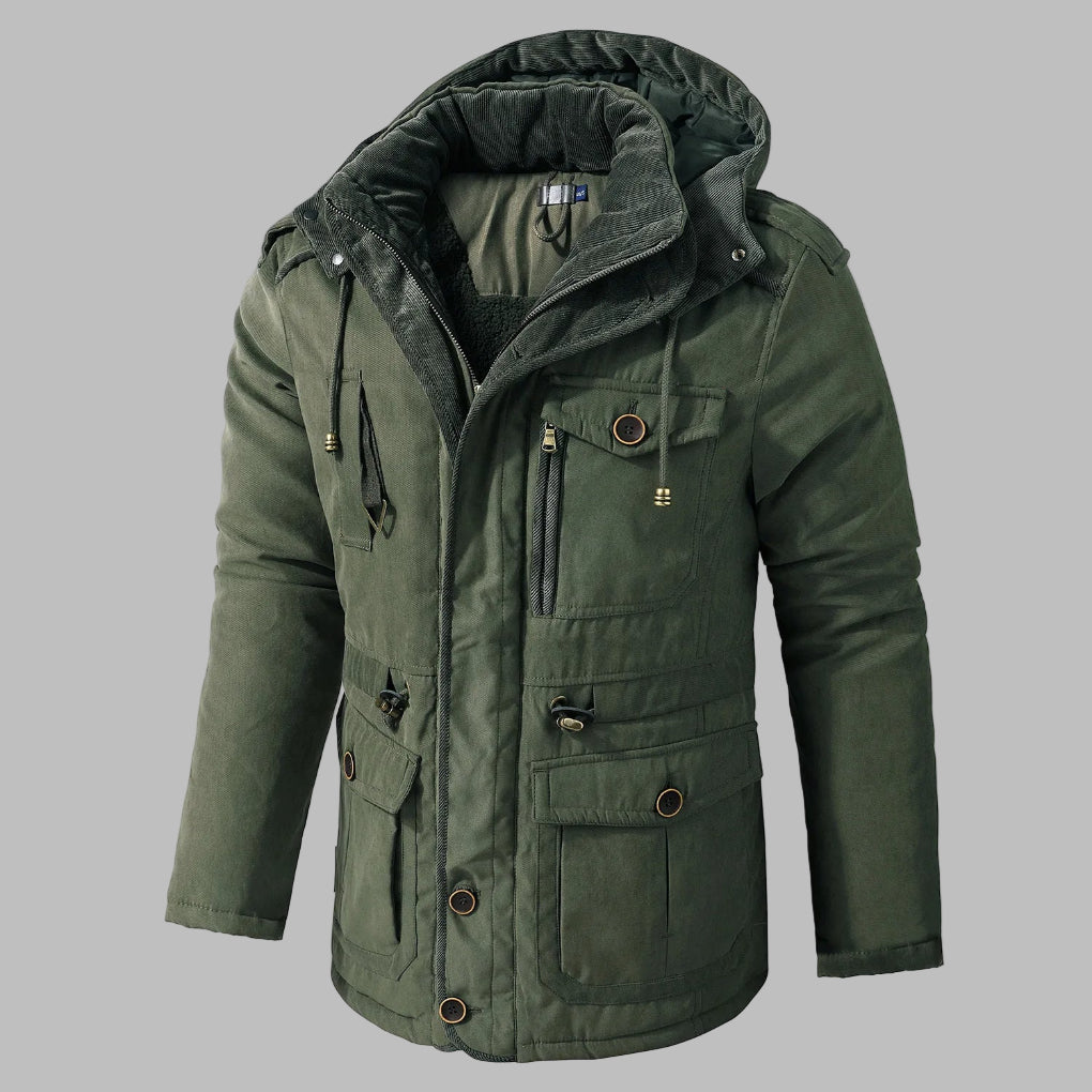 Veste d'hiver multi-poches pour homme