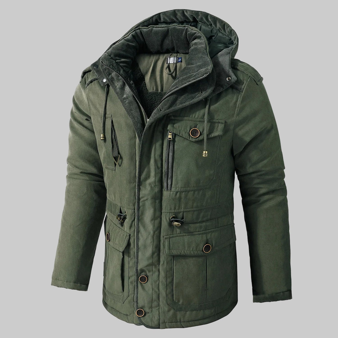 Veste d'hiver multi-poches pour homme