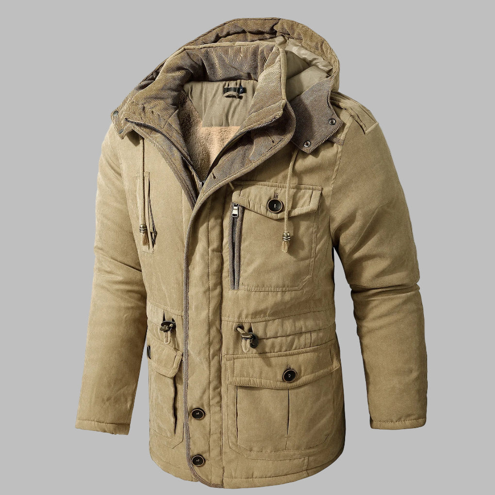 Veste d'hiver multi-poches pour homme