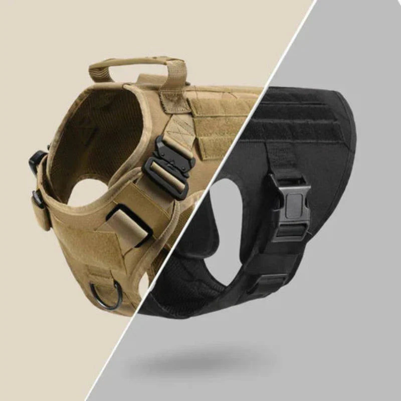 Harnais tactique anti-traction pour chien