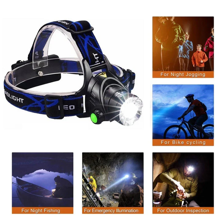 Lampe Frontale LED Rechargeable : Puissance et Fiabilité pour Toutes Vos Aventures