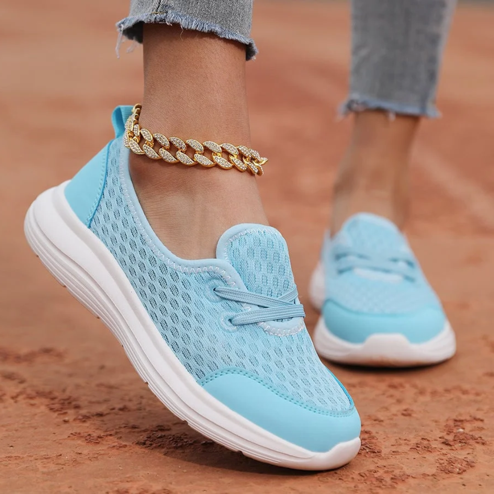 Chaussures orthopédiques confortables en maille et semelle souple pour femmes