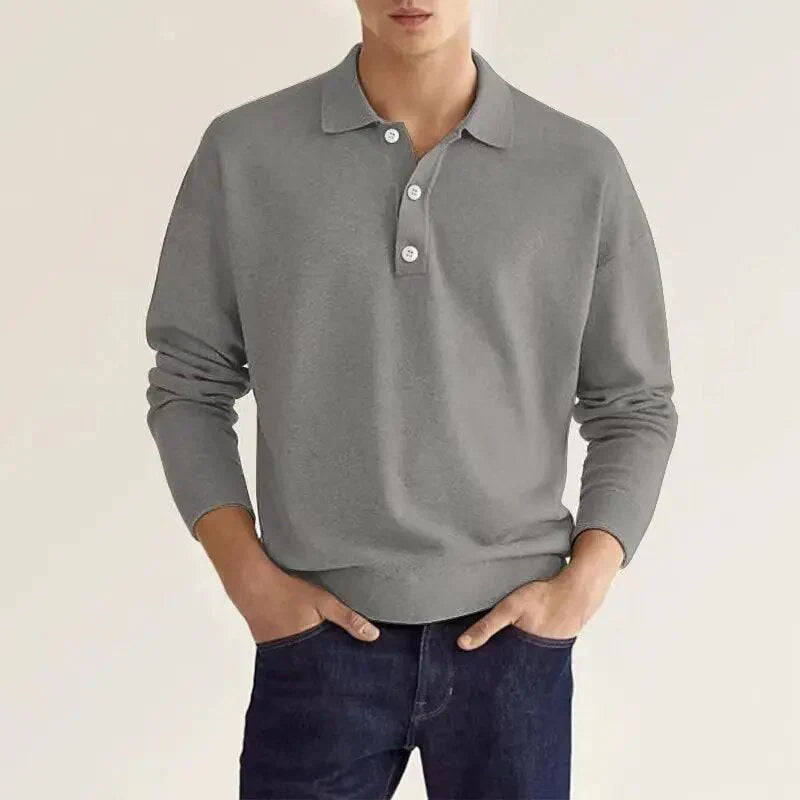 Polo à manches longues pour homme
