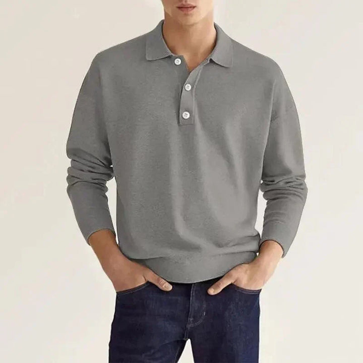 Polo à manches longues pour homme