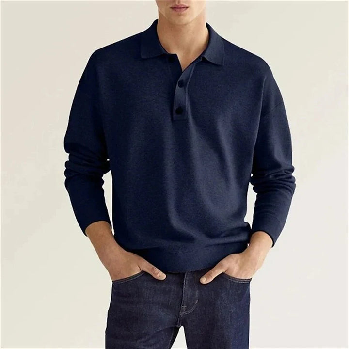 Polo à manches longues pour homme