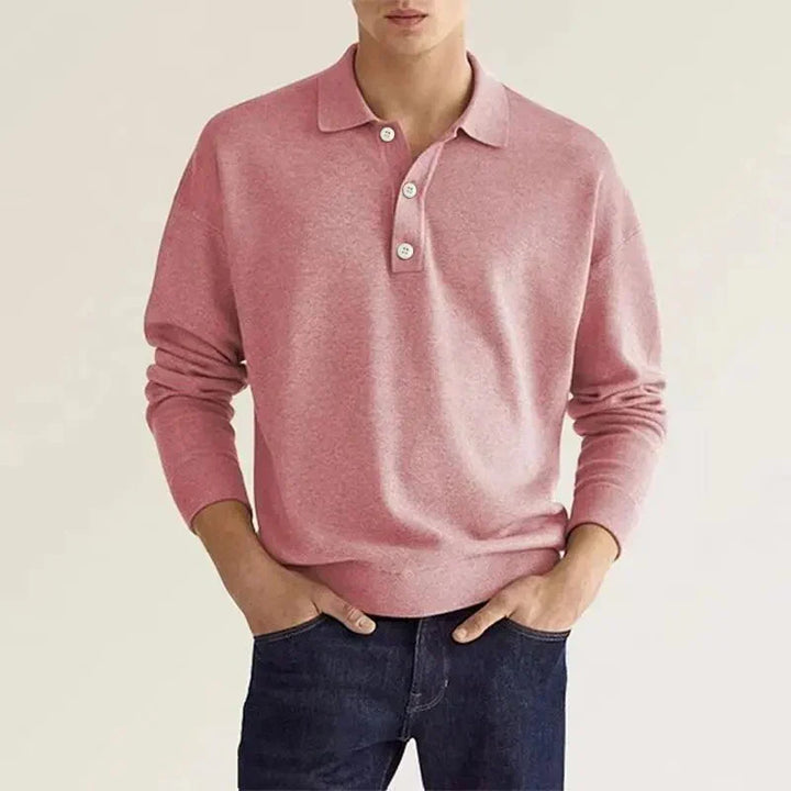 Polo à manches longues pour homme