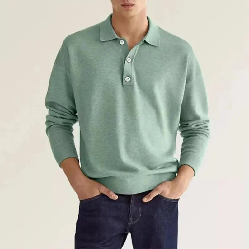 Polo à manches longues pour homme