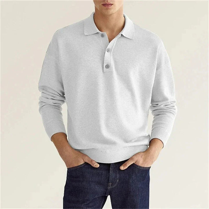 Polo à manches longues pour homme