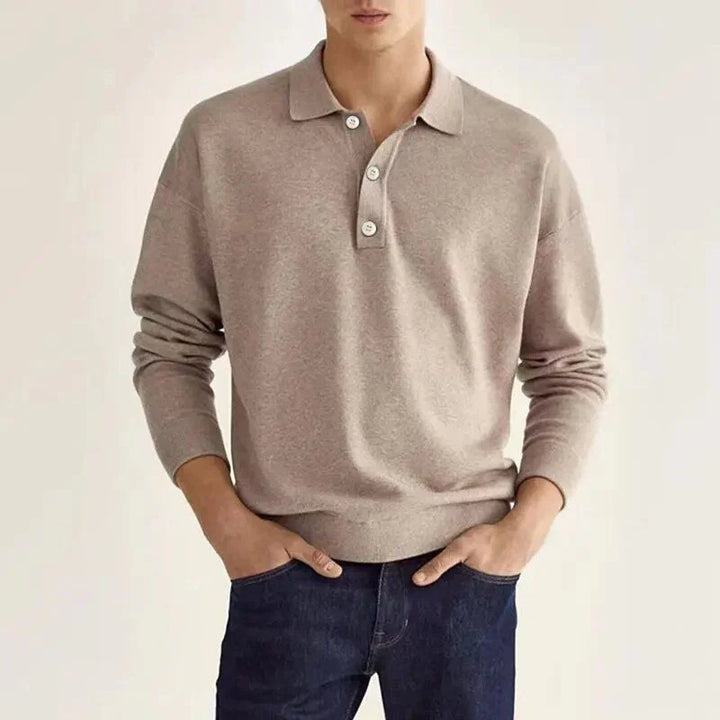 Polo à manches longues pour homme