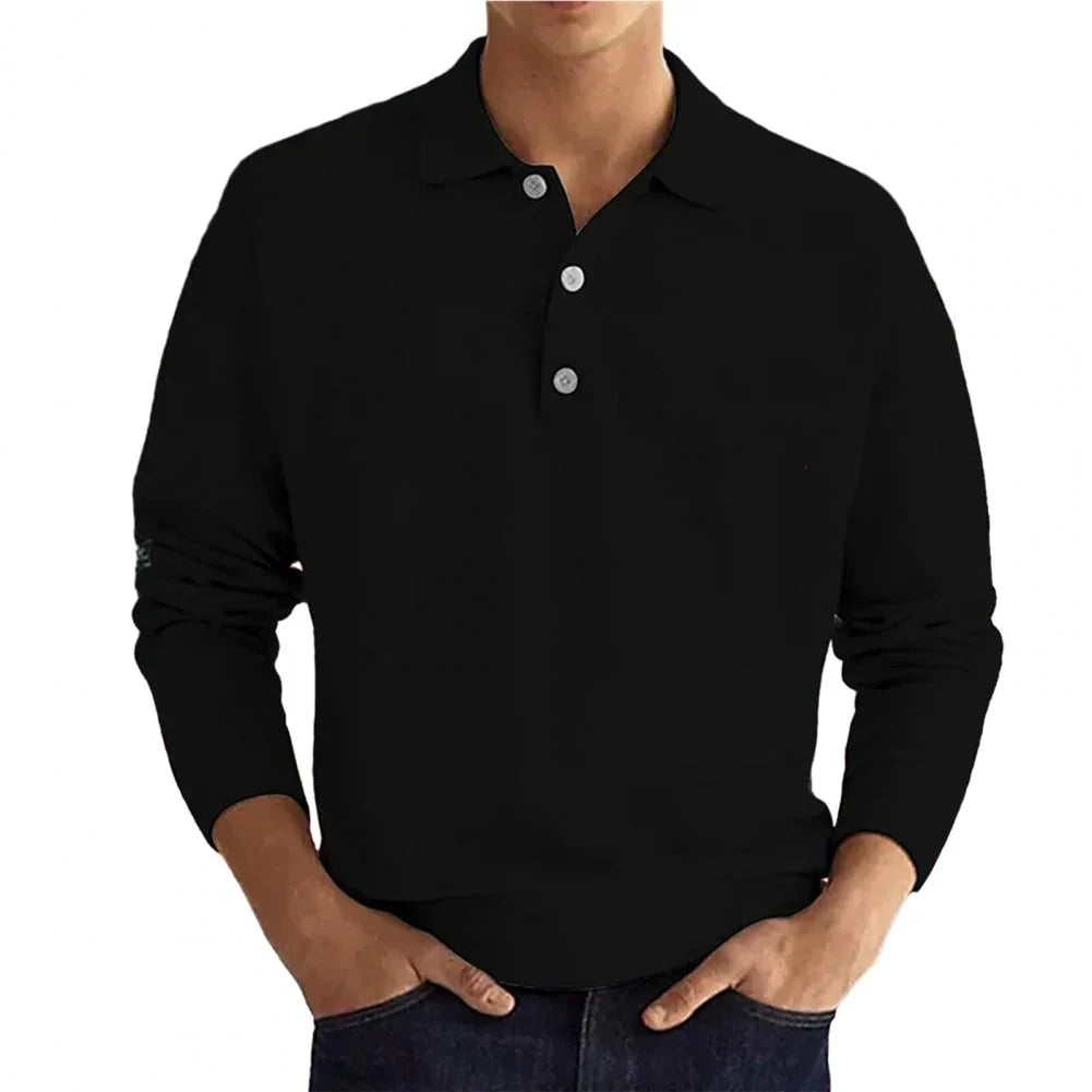 Polo à manches longues pour homme