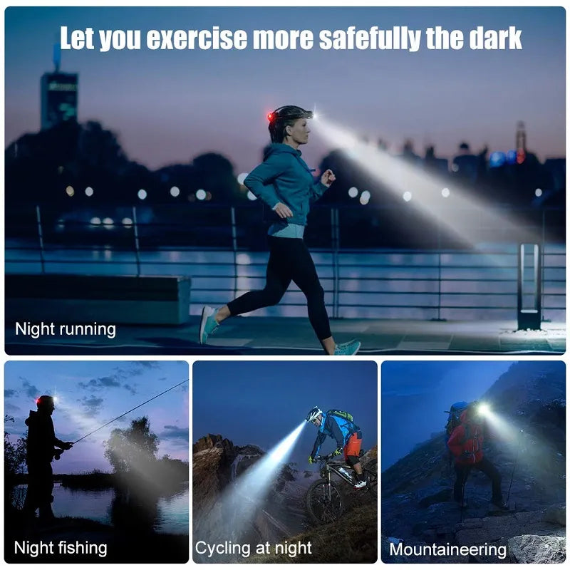 Lampe Frontale LED Rechargeable : Puissance et Fiabilité pour Toutes Vos Aventures