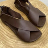 Sandales en cuir vintage de style indien
