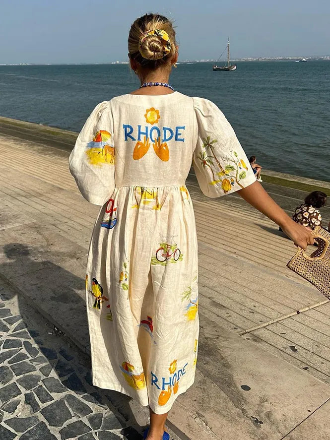 Elsiea – Robe d'Été à Motifs pour Femme