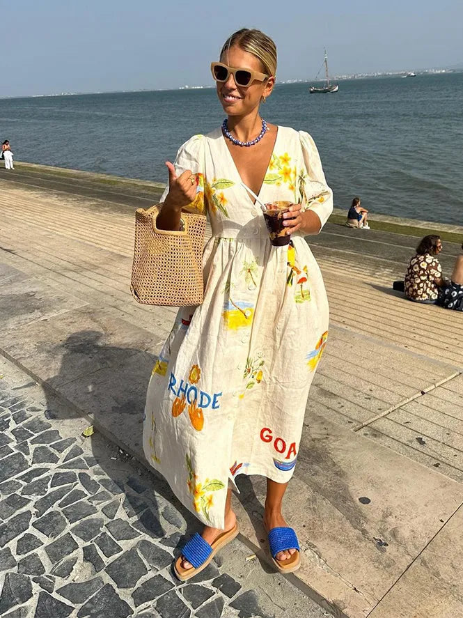 Elsiea – Robe d'Été à Motifs pour Femme