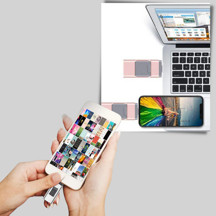 Clé USB 4 en 1 – Solution de stockage multi-connecteurs