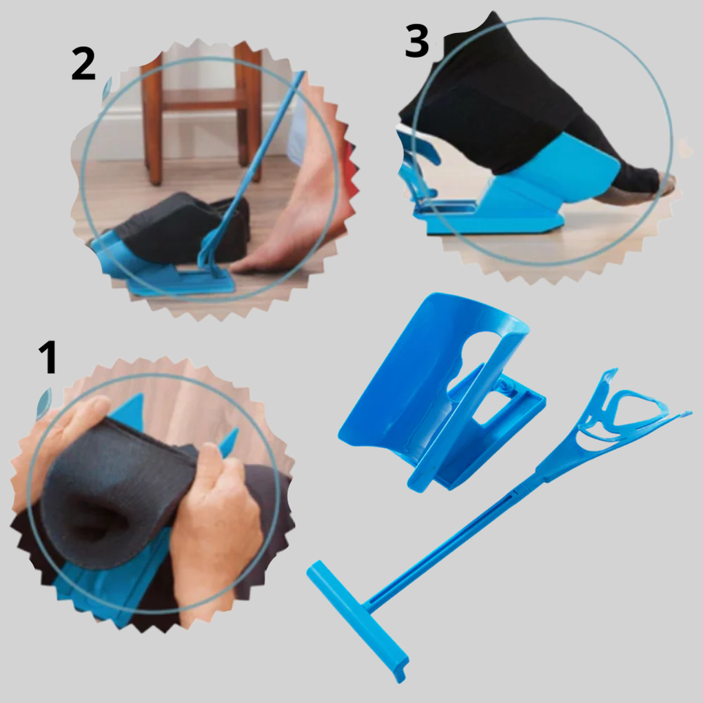 Sock Aid – Dispositif d'enfilage pour un enfilage facile des chaussettes