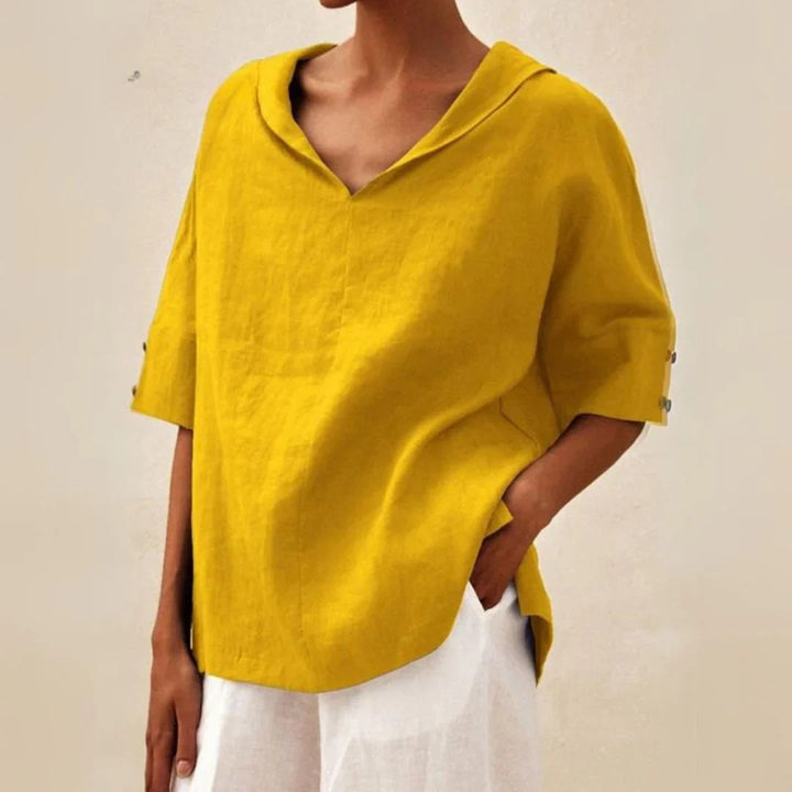 Chemise en lin essentielle pour l'été pour femme