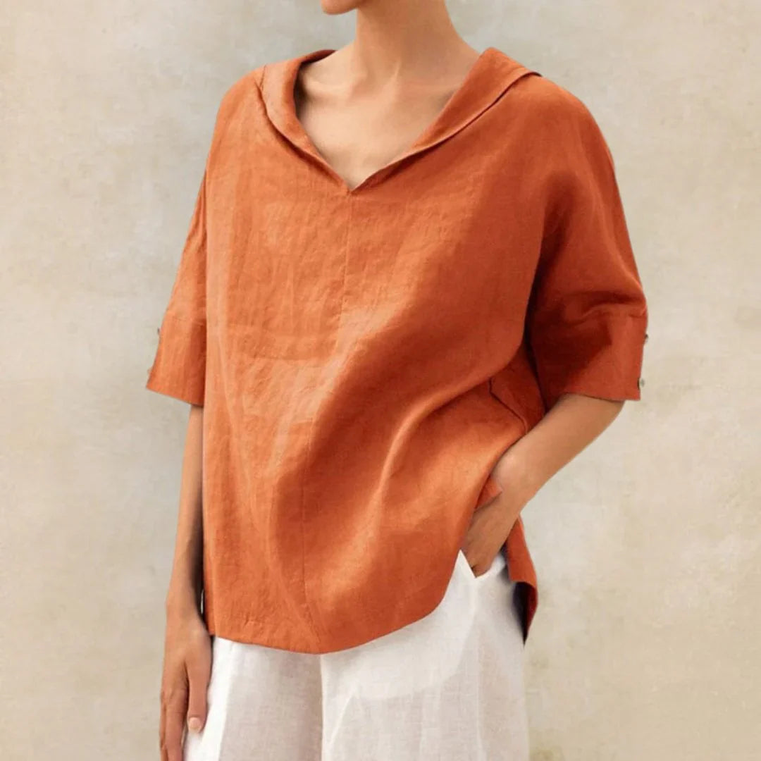 Chemise en lin essentielle pour l'été pour femme