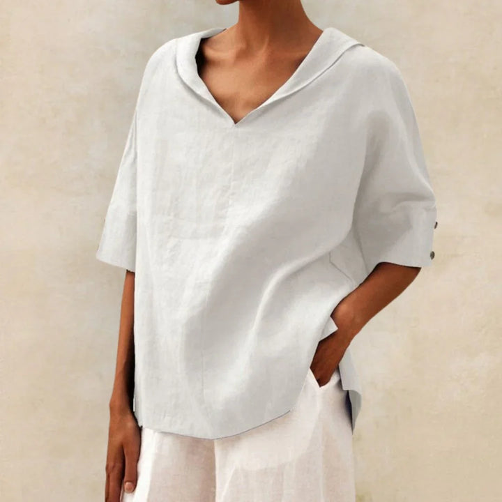 Chemise en lin essentielle pour l'été pour femme
