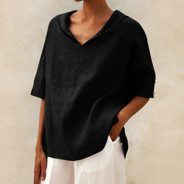 Chemise en lin essentielle pour l'été pour femme