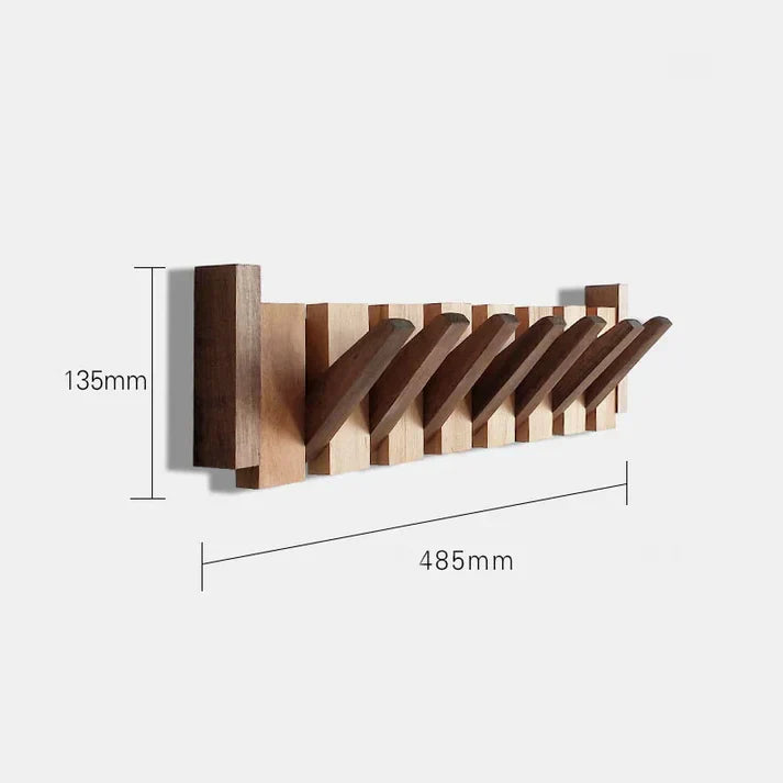 Porte Manteaux Mural en Bois Durable au Design Musical